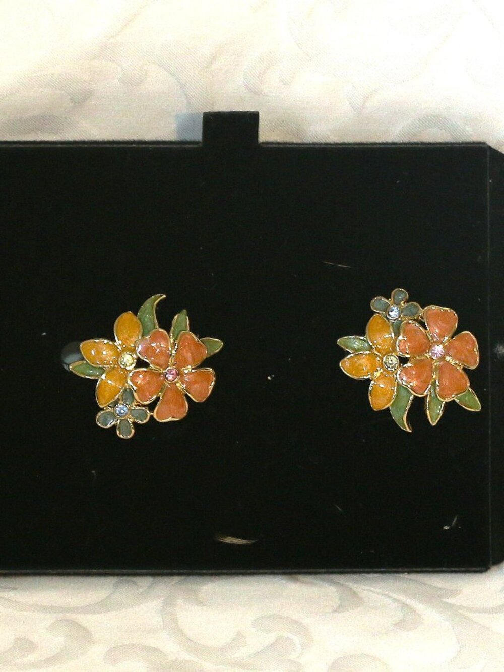 Vintage Dogwood Blossoms Earrings from Joan Rivers